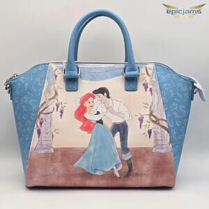 Loungefly Disney The Little Mermaid Ariel & Eric Dancing Satchel Crossbody Bag